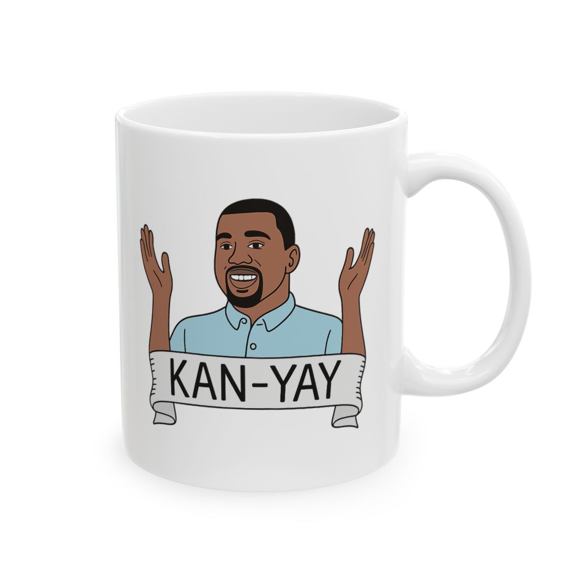 Kanye West Rap Icon Mug | Rapper Coffee Cup, Ye Fan Gift, Hip-Hop Merch