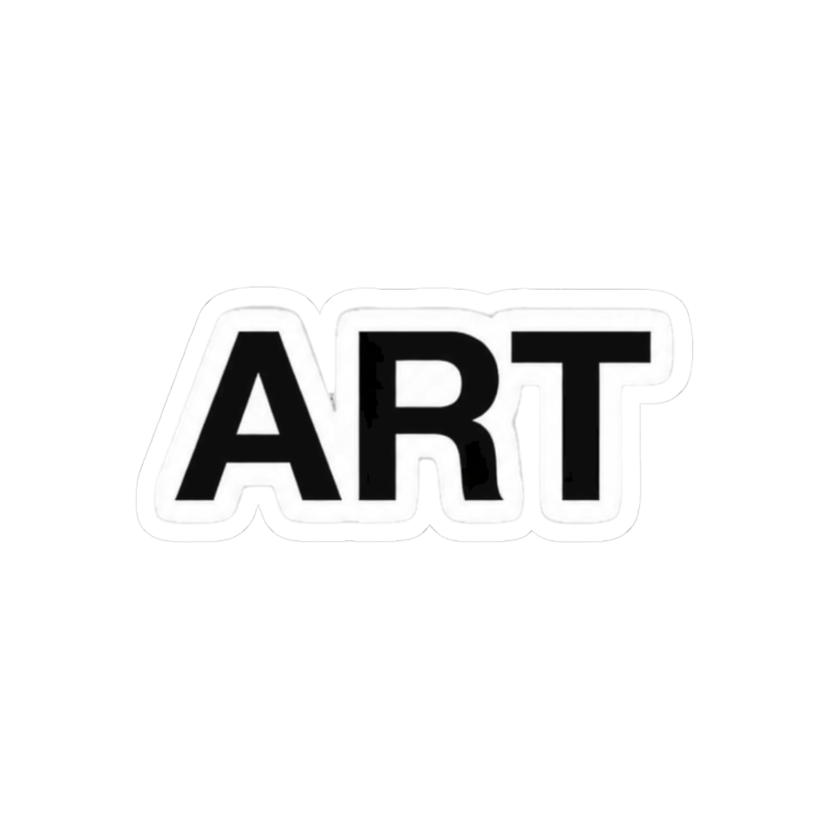 Bold ART Typography Creative Artist Sticker