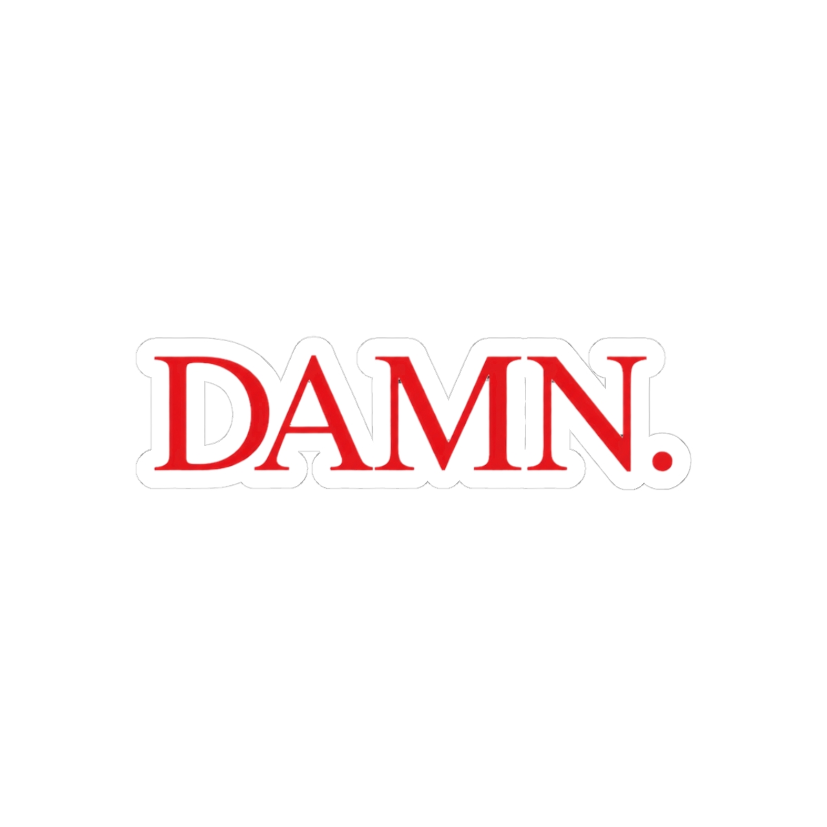 Kendrick Lamar DAMN Album Hip-Hop Sticker