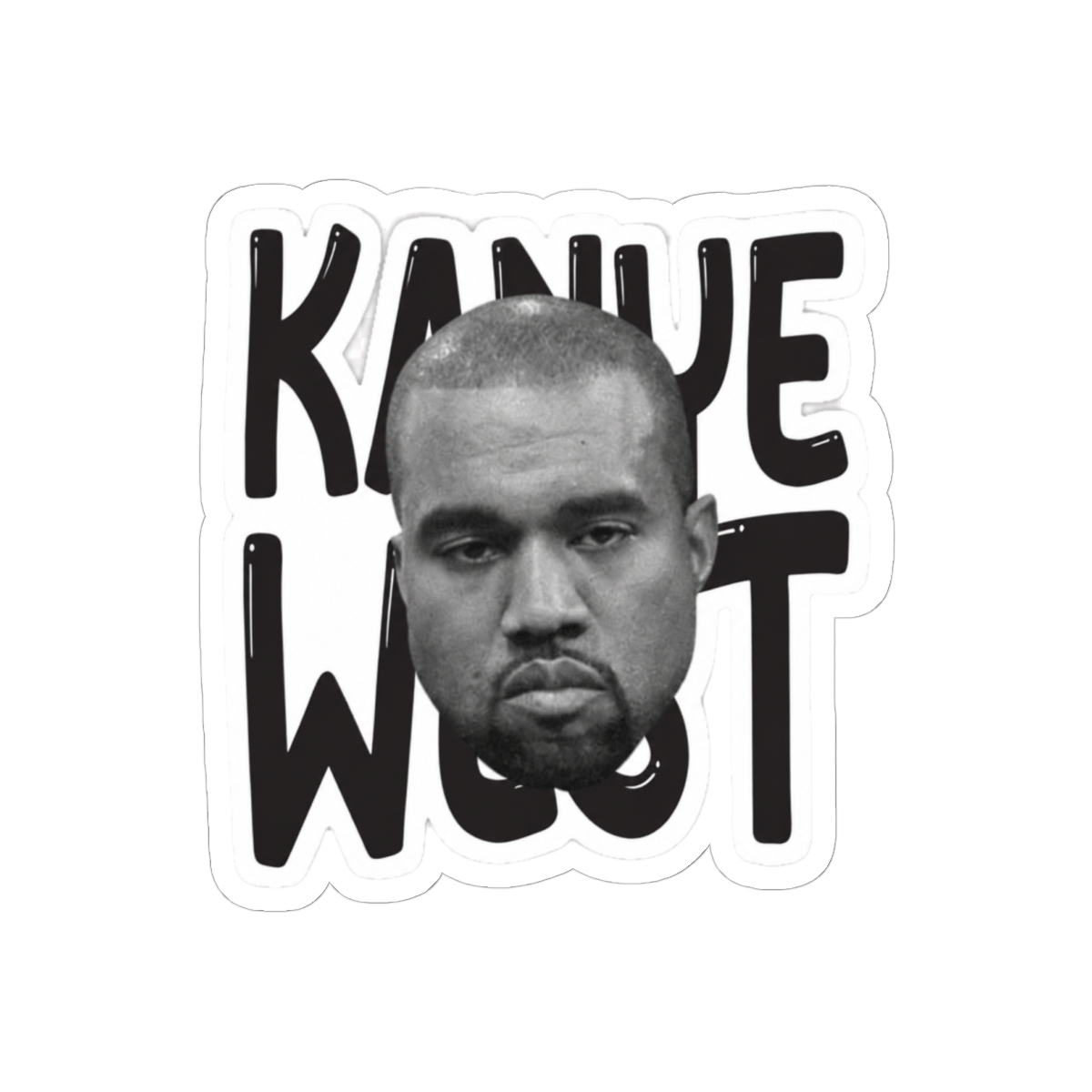 Kanye West The West Bold Minimalist Sticker | Hip-Hop Vinyl Decal