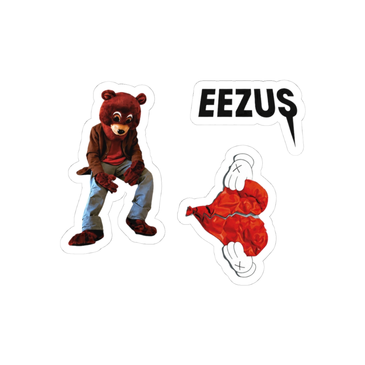 Kanye West Yeezus Sticker Pack Hip-Hop