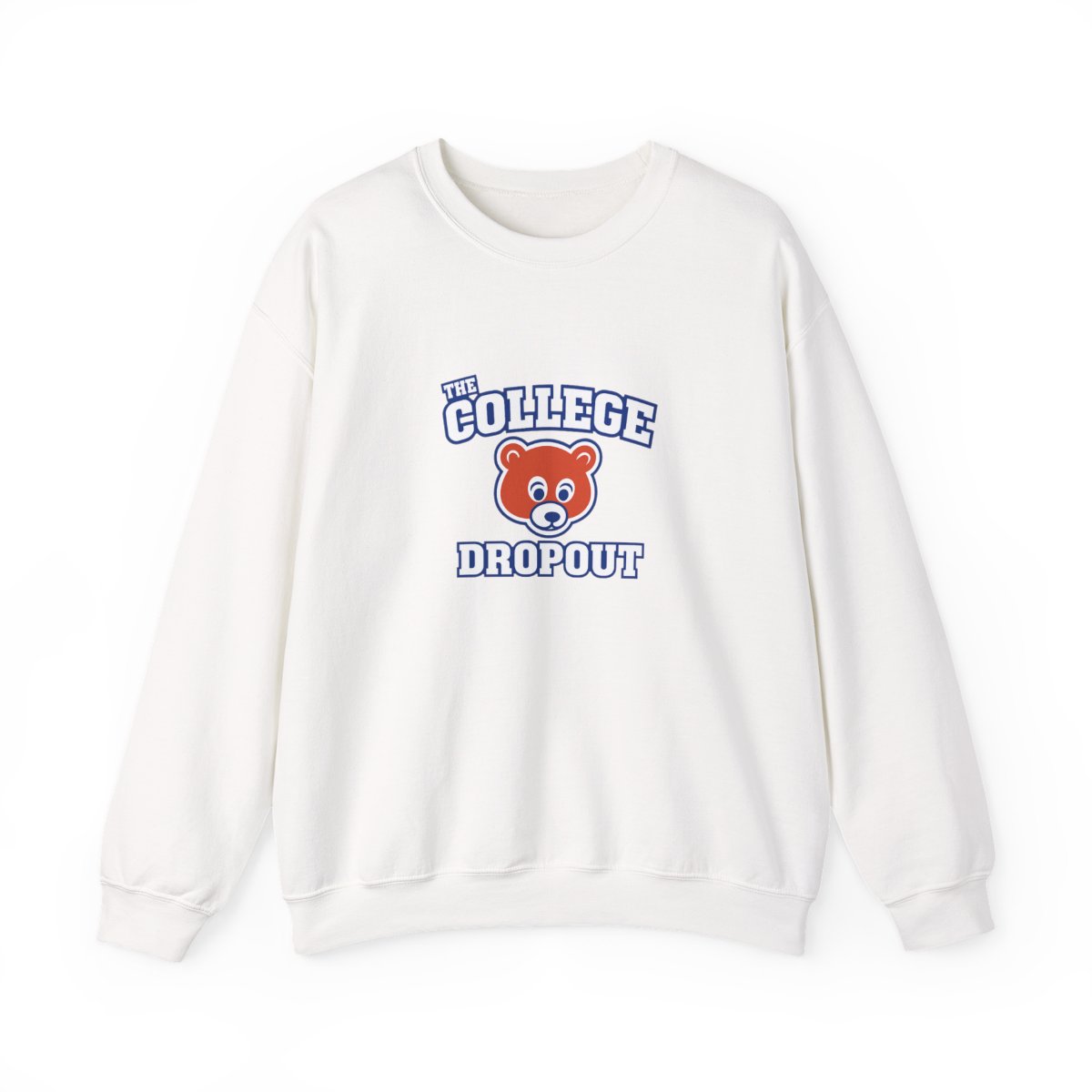 The College Dropout (Kanye Inspired) Orange & Blue Polo Rugby Crewneck