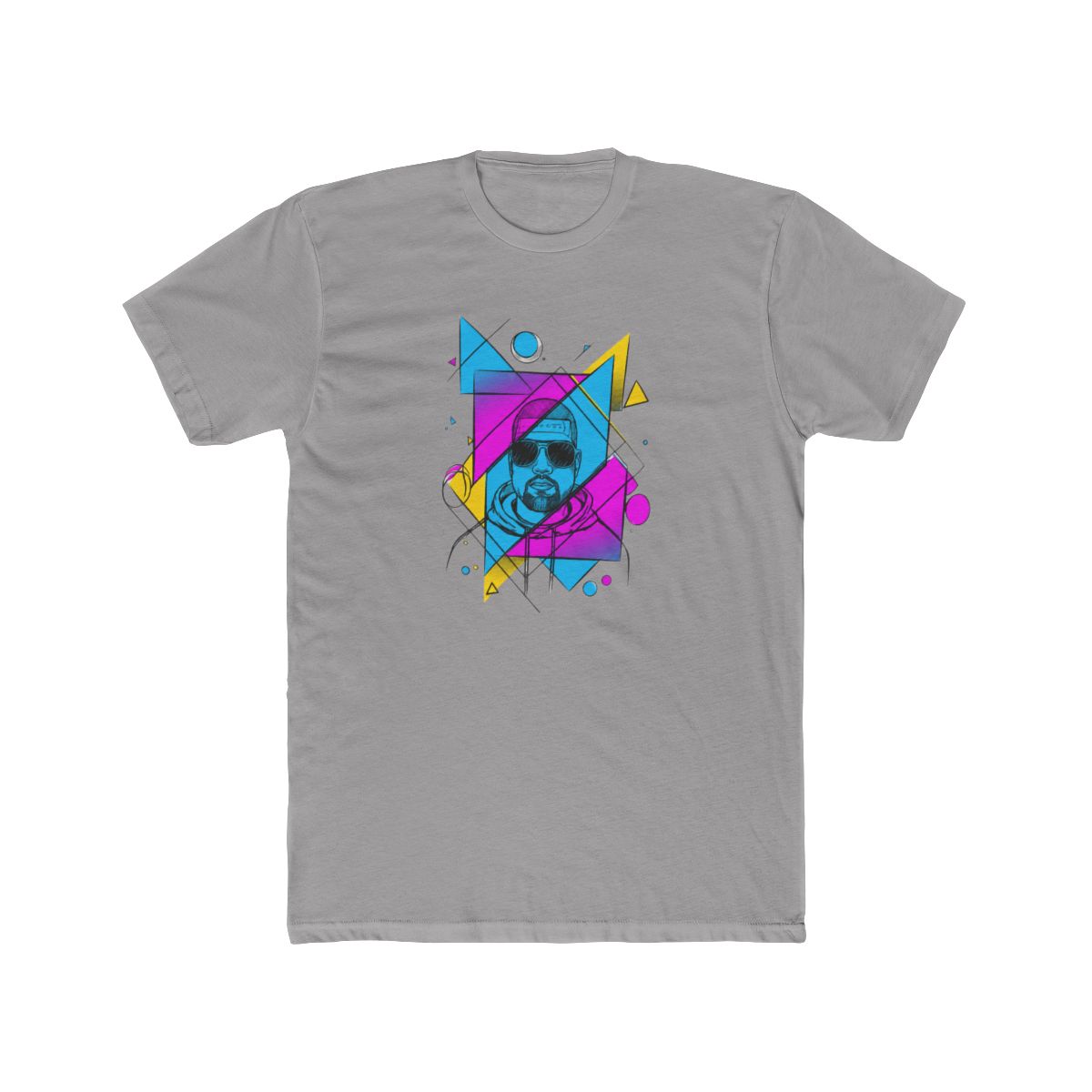 Kanye West Inspired Minimalist Line Art Silhouette T Shirt
