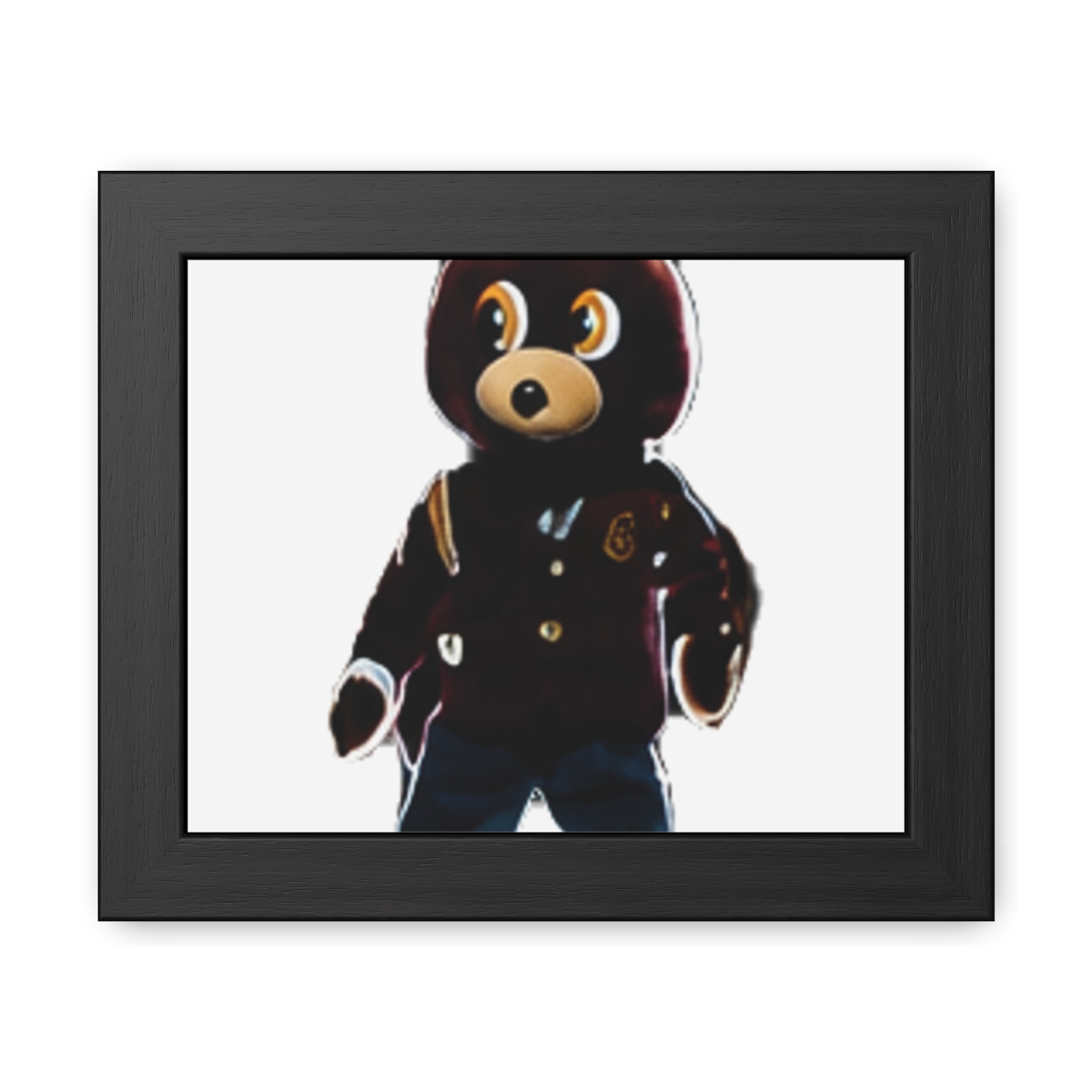 Kanye West Late Registration Teddy Bear Framed Poster