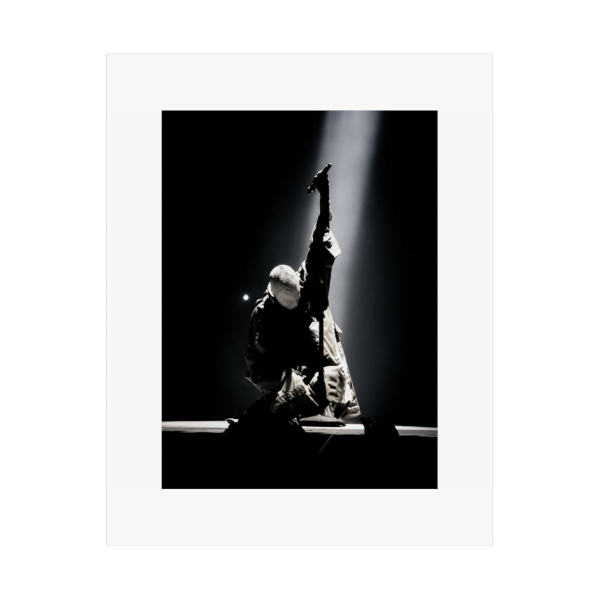 Kanye Poster, Vintage Photography Fine Art, Rapper Museum Grade Wall Art, Black and White